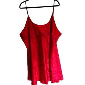 Red Heart Babydoll Slip Dress